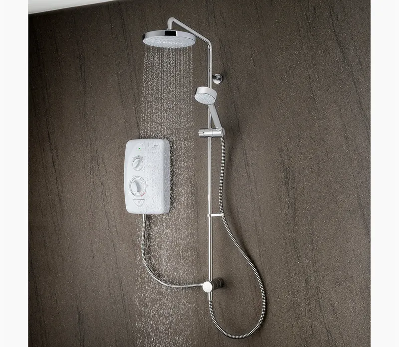 Mira Jump Dual Multi-Fit 10.8kW Electric Shower - White/Chrome