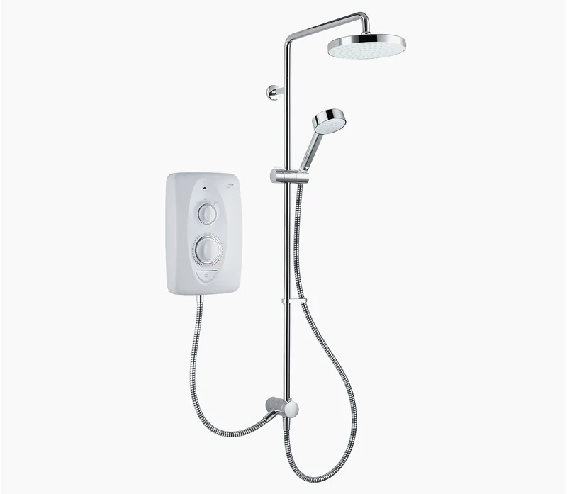 Mira Jump Dual Multi-Fit 10.8kW Electric Shower - White/Chrome