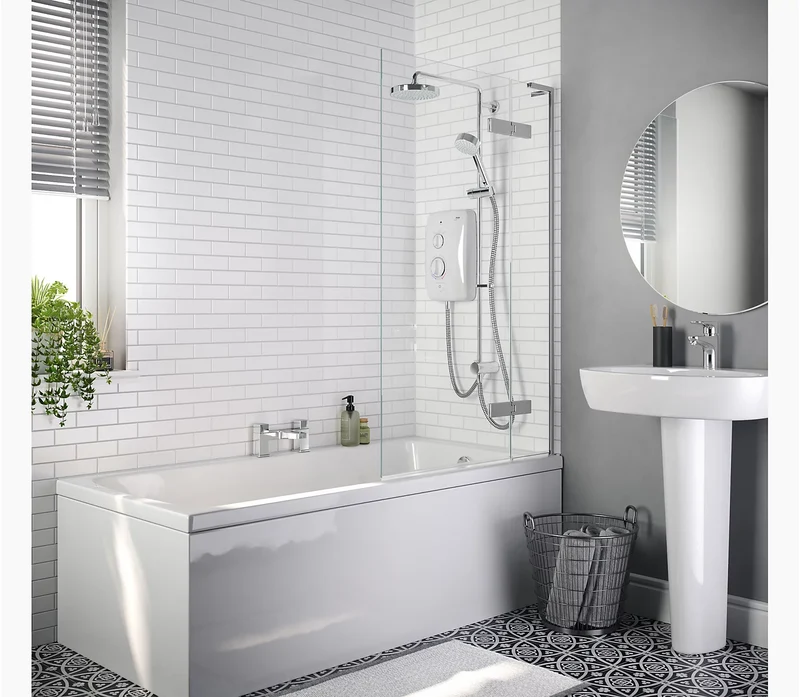 Mira Jump Dual Multi-Fit 10.8kW Electric Shower - White/Chrome