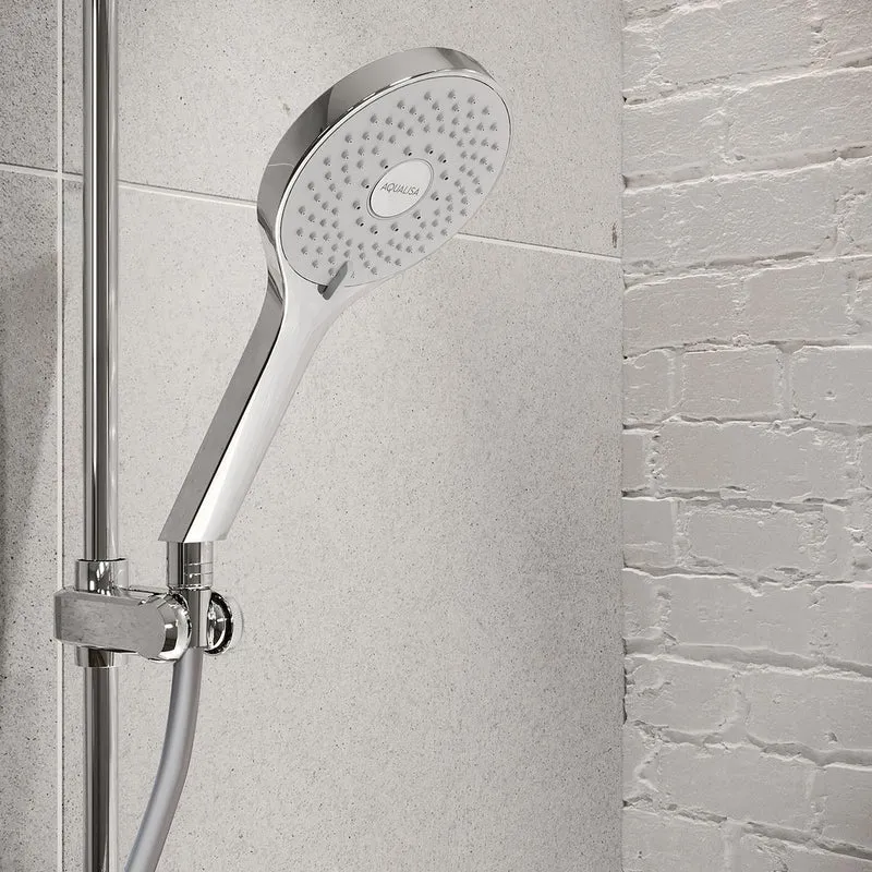 Aqualisa Unity Q Smart Shower Exposed With Adj And Ceiling Fixed Head - Gravity Pumped