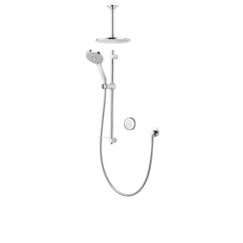 Aqualisa Unity Q Smart Shower Concealed With Adj And Ceiling Fixed Head - Gravity Pumped