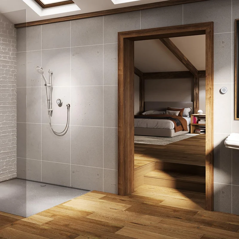 Aqualisa Unity Q Smart Shower Concealed With Adj Head - Gravity Pumped