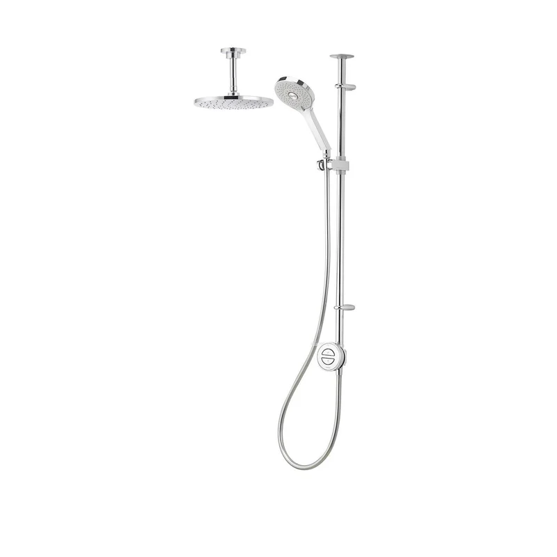 Aqualisa Unity Q Smart Shower Exposed With Adj And Ceiling Fixed Head - Hp/Combi