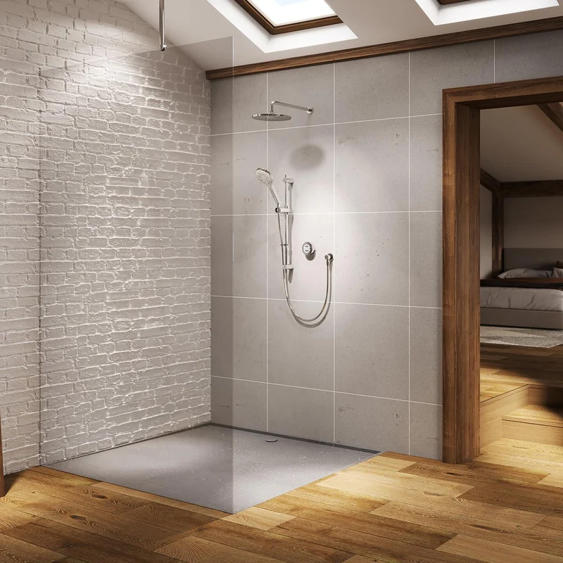 Aqualisa Unity Q Smart Shower Concealed With Adj And Wall Fixed Head - Hp/Combi