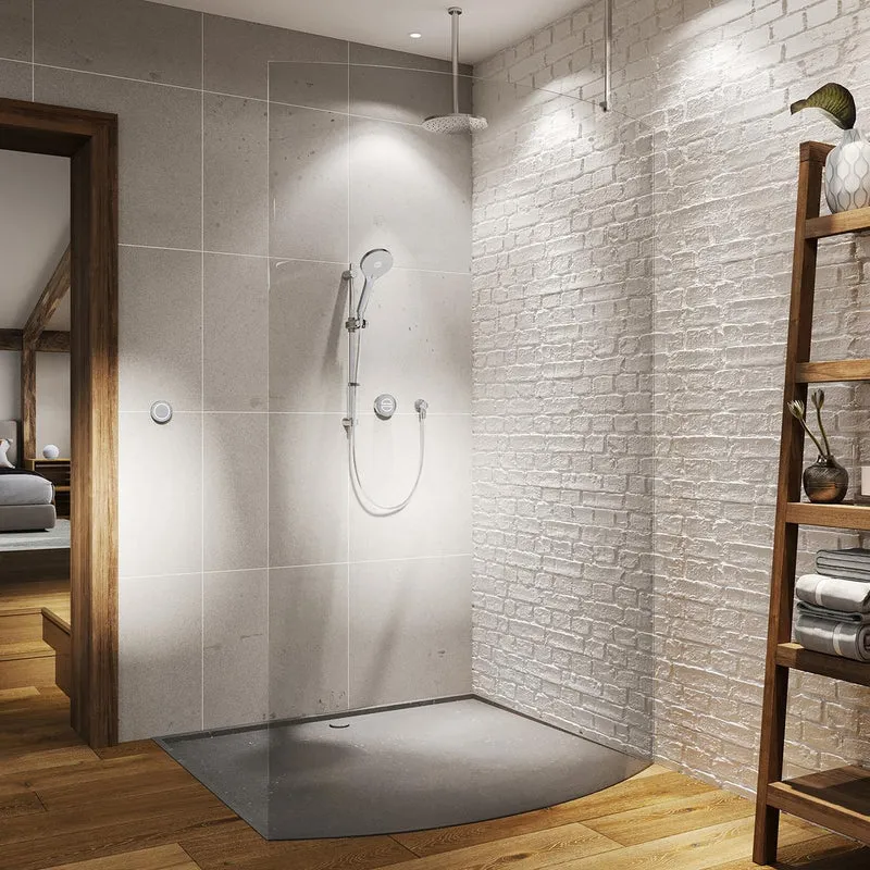 Aqualisa Unity Q Smart Shower Concealed With Adj And Ceiling Fixed Head - Hp/Combi