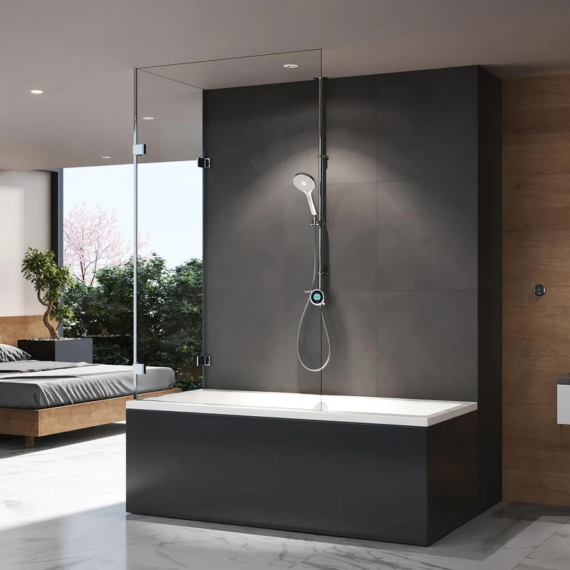 Aqualisa Optic Q Smart Shower Exposed With Bath Fill - Gravity Pumped