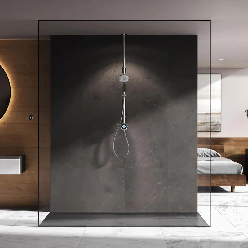 Aqualisa Optic Q Smart Shower Exposed With Adj Head - Gravity Pumped