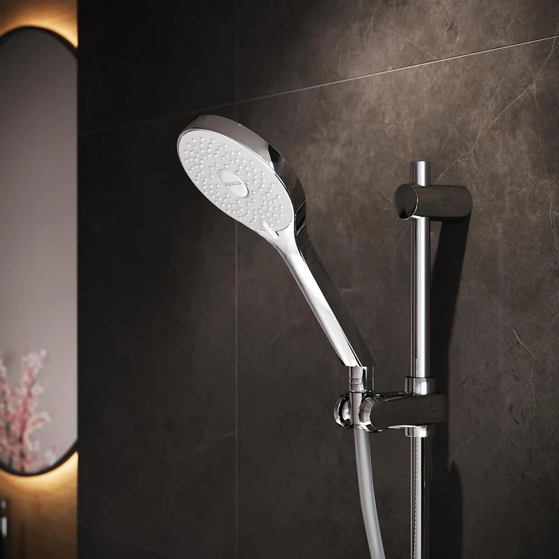 Aqualisa Optic Q Smart Shower Concealed With Adj And Wall Fixed Head - Gravity Pumped