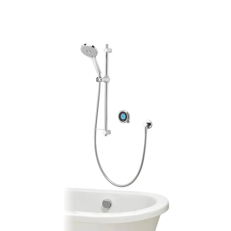 Aqualisa Optic Q Smart Shower Concealed With Adj Head And Bath Fill - Gravity Pumped