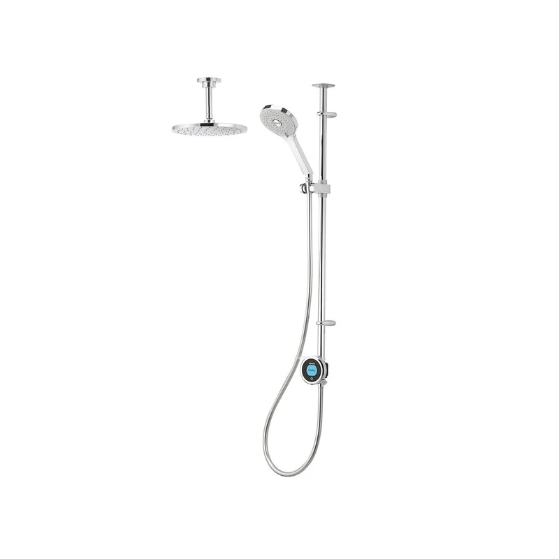 Aqualisa Optic Q Smart Shower Exposed With Adj And Ceiling Fixed Head - Hp/Combi