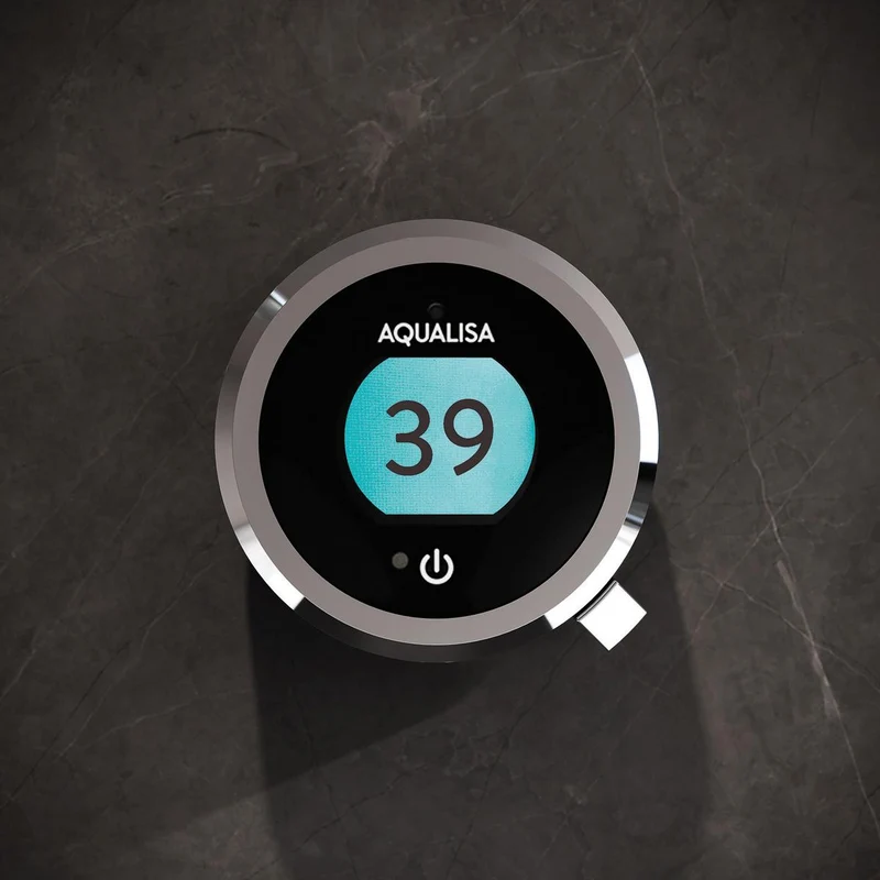 Aqualisa Optic Q Smart Shower Concealed With Adj And Ceiling Fixed Head - Hp/Combi