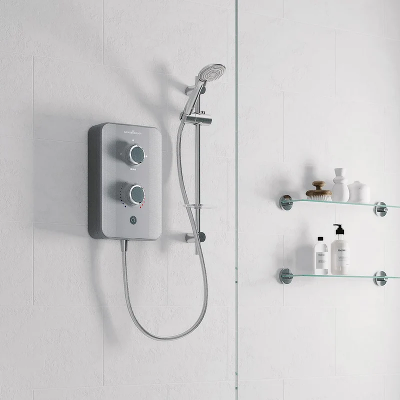 Aqualisa Gainsborough Slim Duo 9.5Kw - Titanium Grey