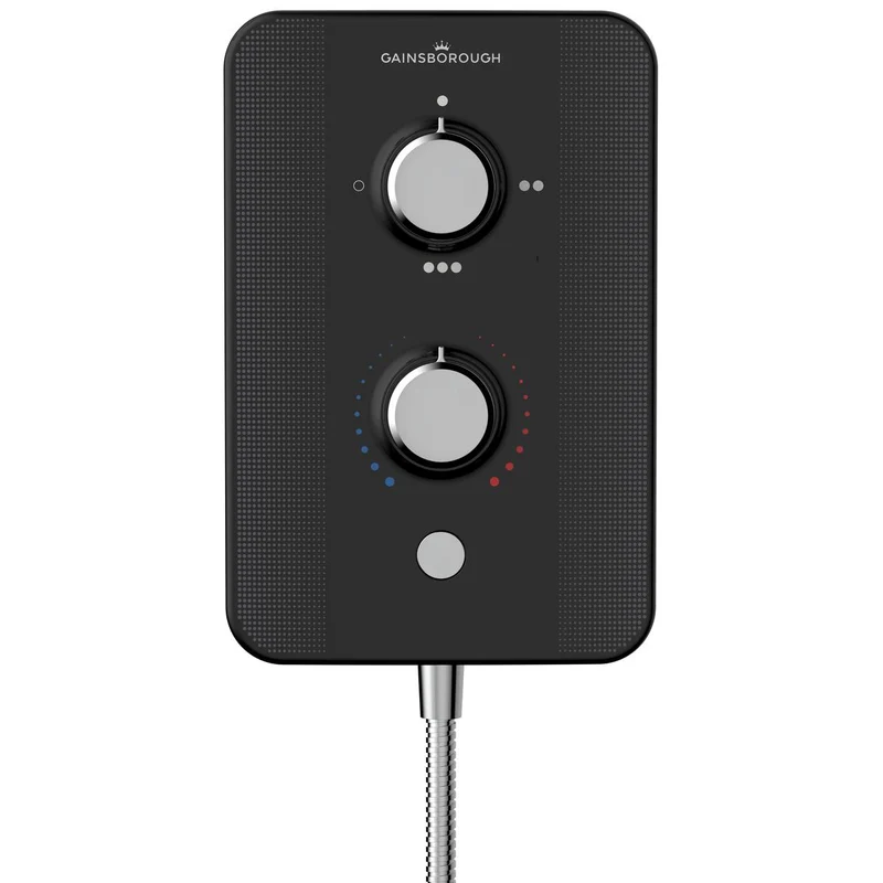 Aqualisa Gainsborough Slim Duo 8.5Kw Electric Shower - Piano Black