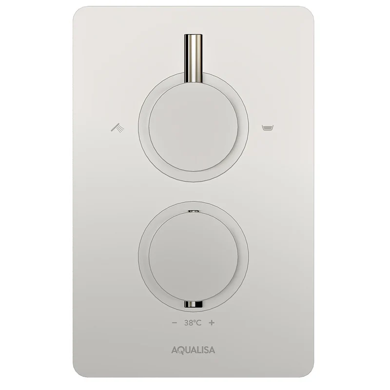 Aqualisa Dream Concealed Thermostatic Mixer Dual Outlet With Hand Shower & Wall Fixed Head - Round