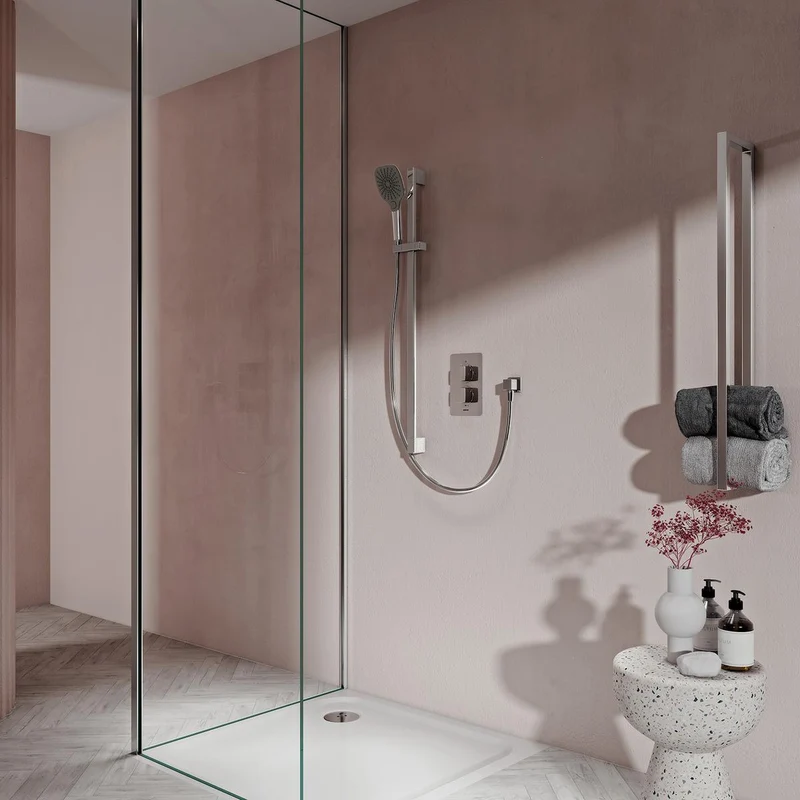 Aqualisa Dream Concealed Thermostatic Mixer Single Outlet With Adj Kit - Square