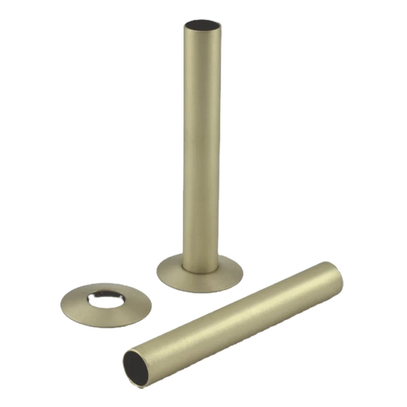 Eliseo Ricci Radiator Pipe Collar and Pipe - Brushed Brass
