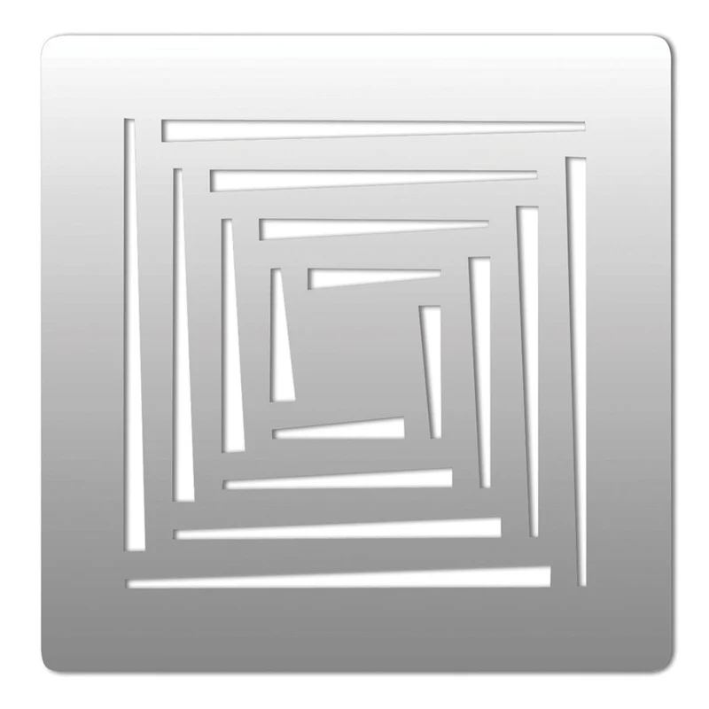 Aqualavo Trays 90mm Shower Waste With Grid Grate - Chrome Grate