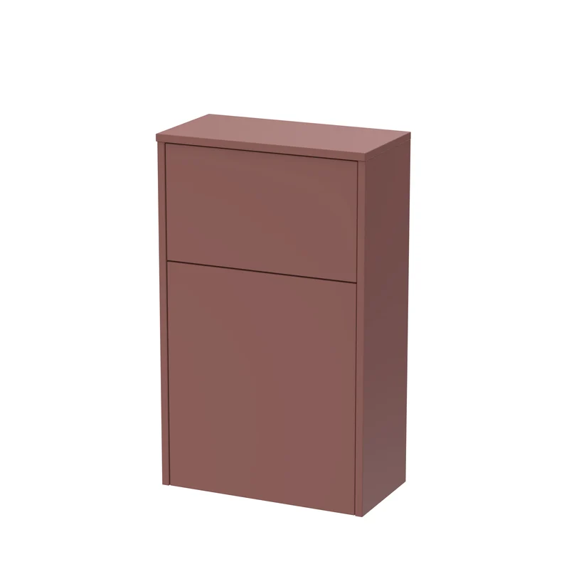 Havana 500mm WC Unit - Smoked Red Satin