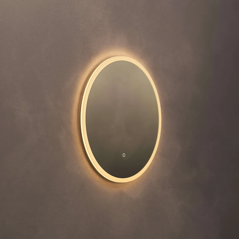 Cleo Round Illuminated Mirror 60cm with Adjustable Dotless Lighting and Demister