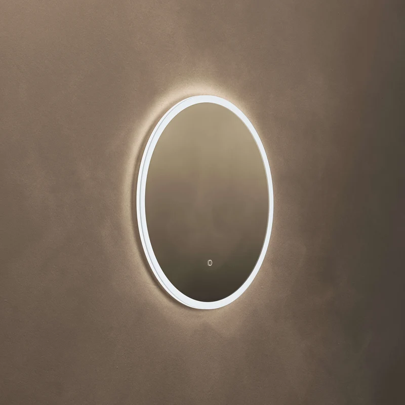 Cleo Round Illuminated Mirror 60cm with Adjustable Dotless Lighting and Demister