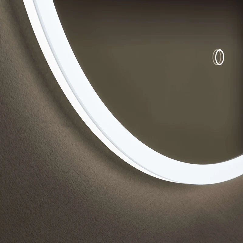 Cleo Round Illuminated Mirror 60cm with Adjustable Dotless Lighting and Demister