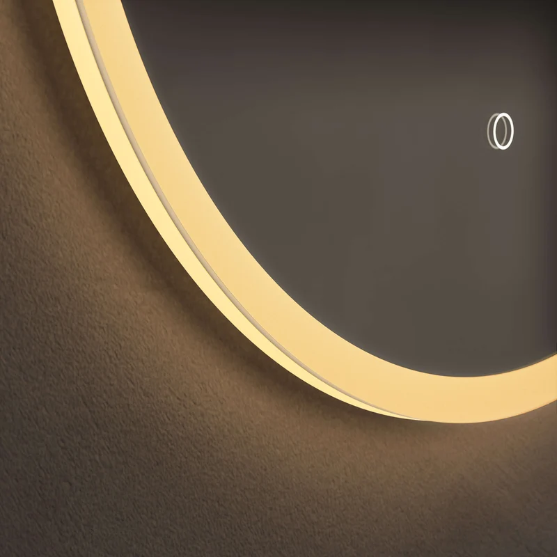 Cleo Round Illuminated Mirror 60cm with Adjustable Dotless Lighting and Demister