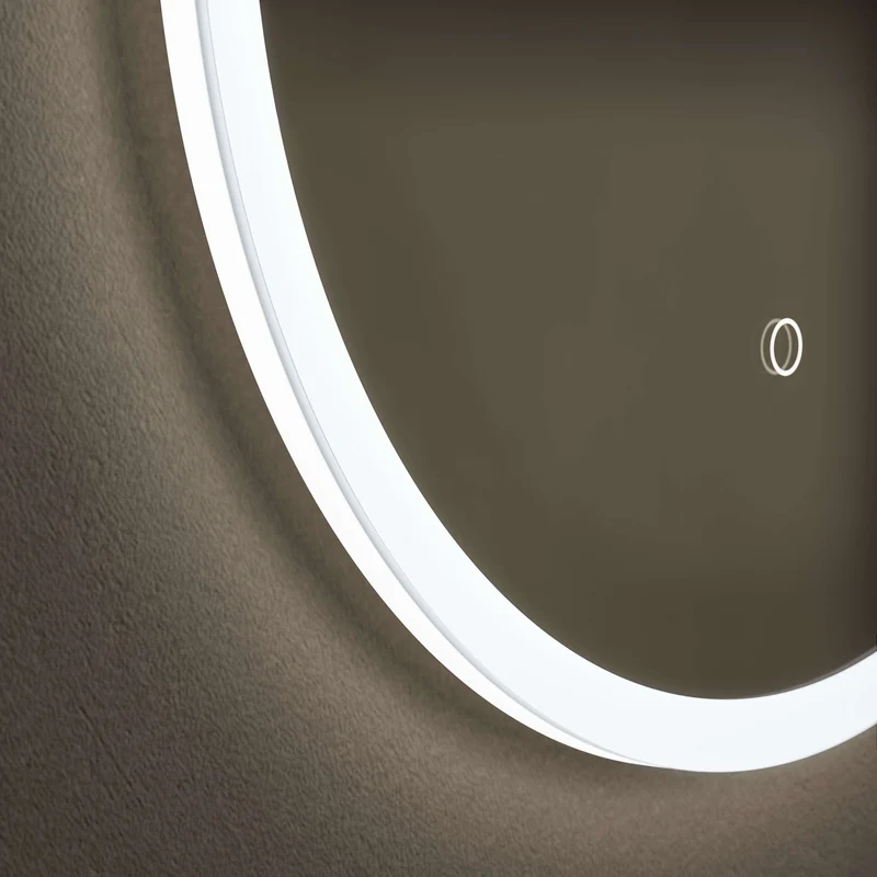 Cleo Capsule Illuminated Mirror 50 x 80cm with Adjustable Dotless Lighting and Demister