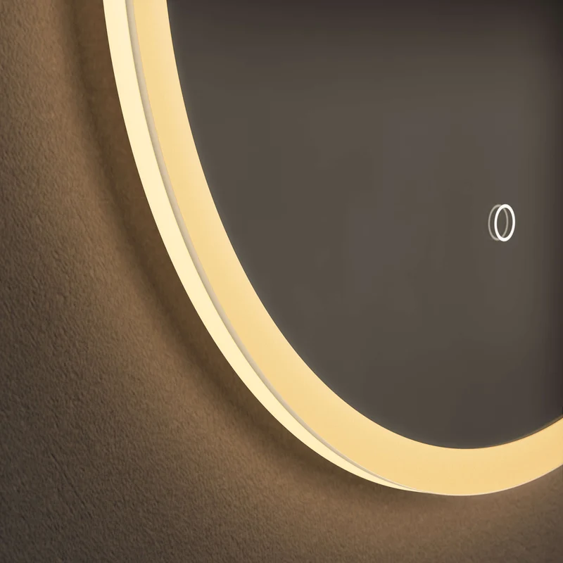Cleo Capsule Illuminated Mirror 50 x 80cm with Adjustable Dotless Lighting and Demister