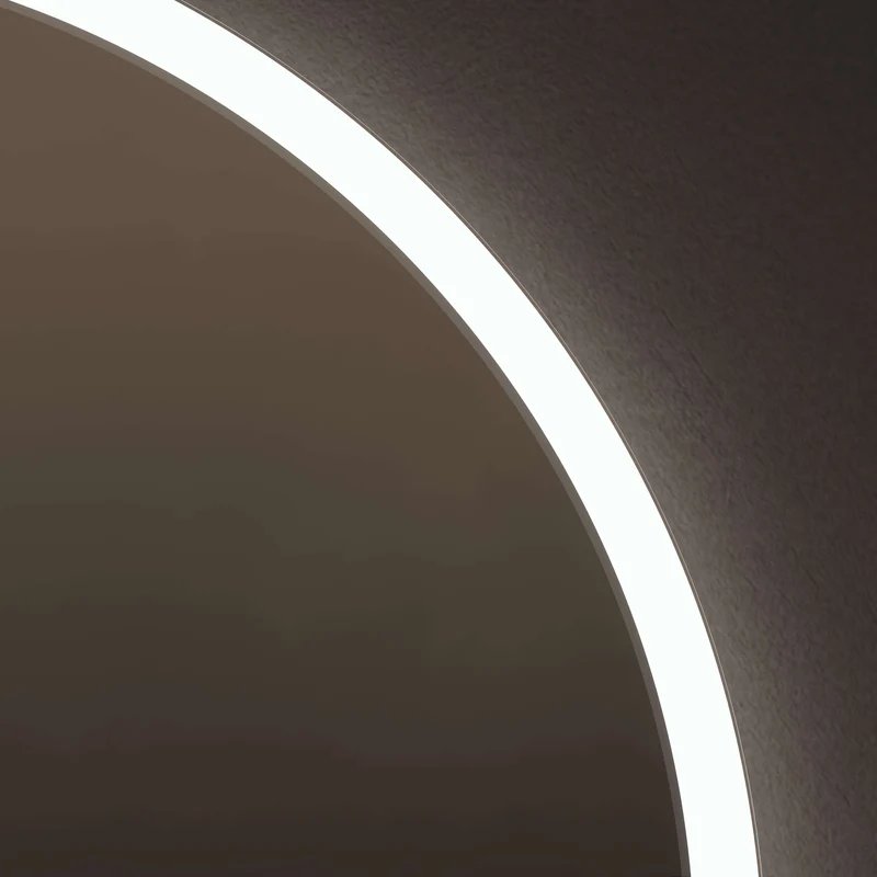 Cleo Capsule Illuminated Mirror 50 x 80cm with Adjustable Dotless Lighting and Demister