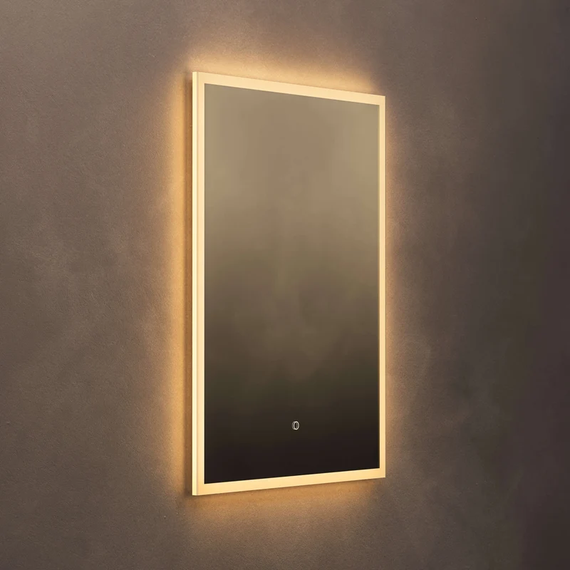 Cleo Rectangular Illuminated Mirror 60 x 80cm with Adjustable Dotless Lighting and Demister