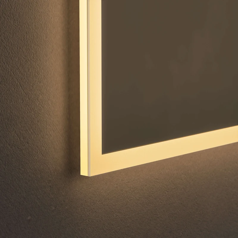 Cleo Rectangular Illuminated Mirror 60 x 80cm with Adjustable Dotless Lighting and Demister