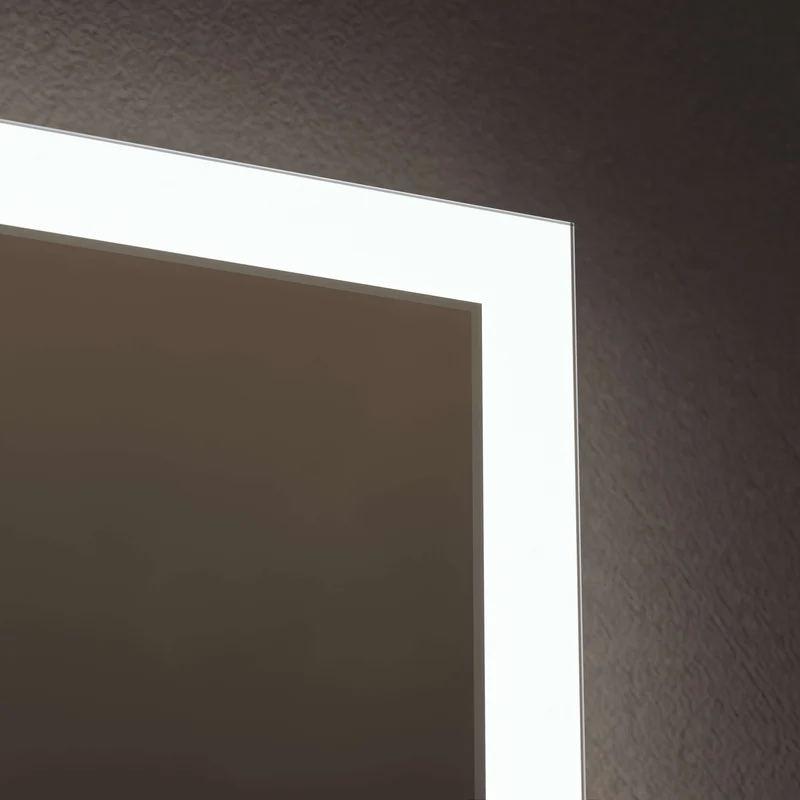 Cleo Rectangular Illuminated Mirror 60 x 80cm with Adjustable Dotless Lighting and Demister