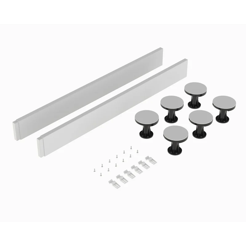Porto Matt Black 6mm Pivot Shower Door With White Stone Resin Tray & Waste