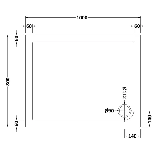 Porto Chrome 6mm Pivot Shower Door With Slate Effect Stone Resin Tray & Waste