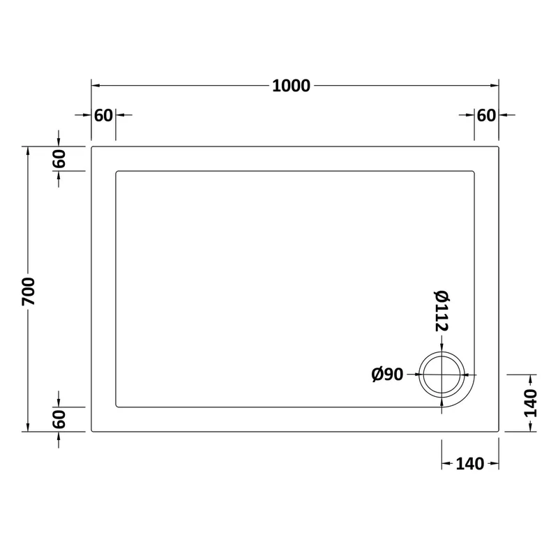 Porto Chrome 6mm Pivot Shower Door With Slate Effect Stone Resin Tray & Waste