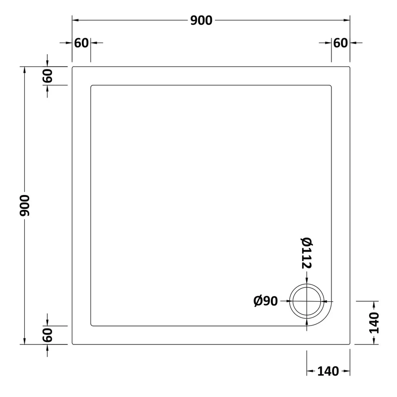 Porto Chrome 6mm Pivot Shower Door With Slate Effect Stone Resin Tray & Waste