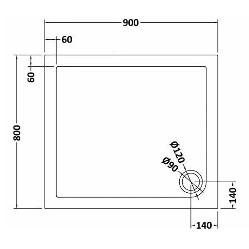 Porto Chrome 6mm Pivot Shower Door With Slate Effect Stone Resin Tray & Waste