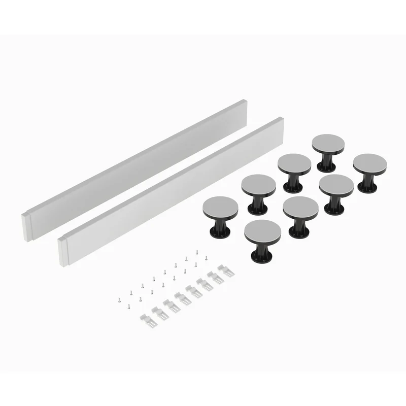 Porto Chrome 6mm Pivot Shower Door With White Stone Resin Tray & Waste