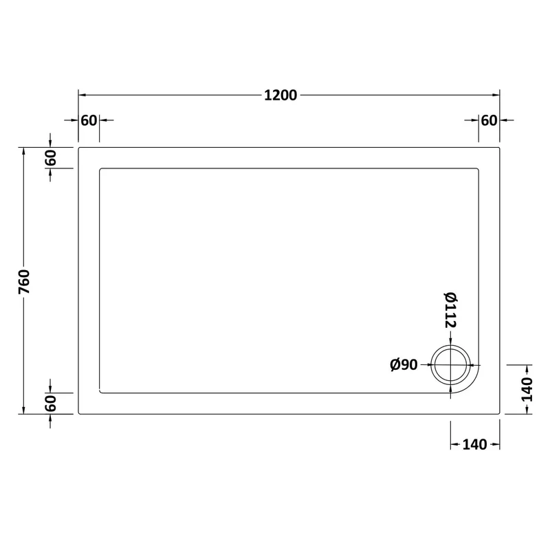 Porto Brushed Brass 6mm Sliding Shower Door With Slate Effect Stone Resin Tray & Waste