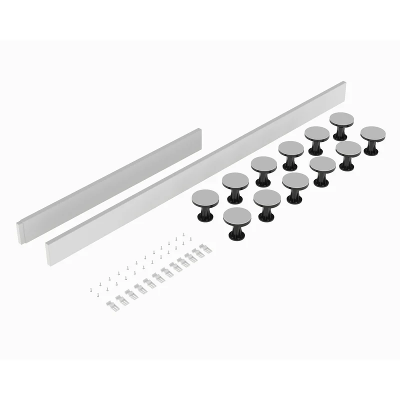 Porto Matt Black 6mm Sliding Shower Door With White Stone Resin Tray & Waste