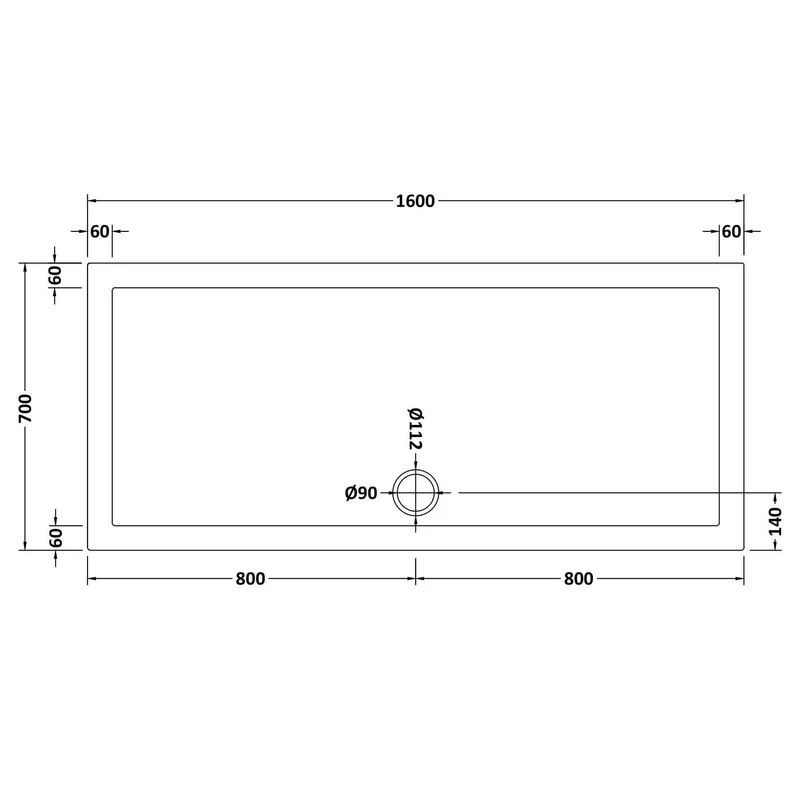 Porto Matt Black 6mm Sliding Shower Door With White Stone Resin Tray & Waste