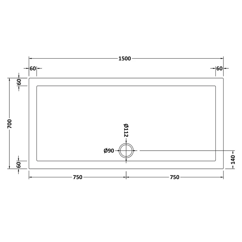 Porto Chrome 6mm Sliding Shower Door With Slate Effect Stone Resin Tray & Waste