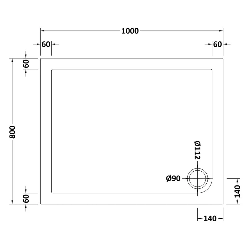 Porto Chrome 6mm Sliding Shower Door With Slate Effect Stone Resin Tray & Waste