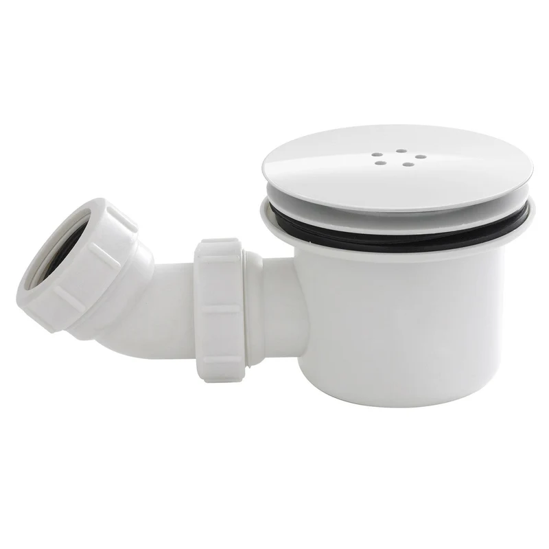 Porto Chrome 6mm Offset Quadrant Shower Enclosure With White Stone Resin Tray & Waste