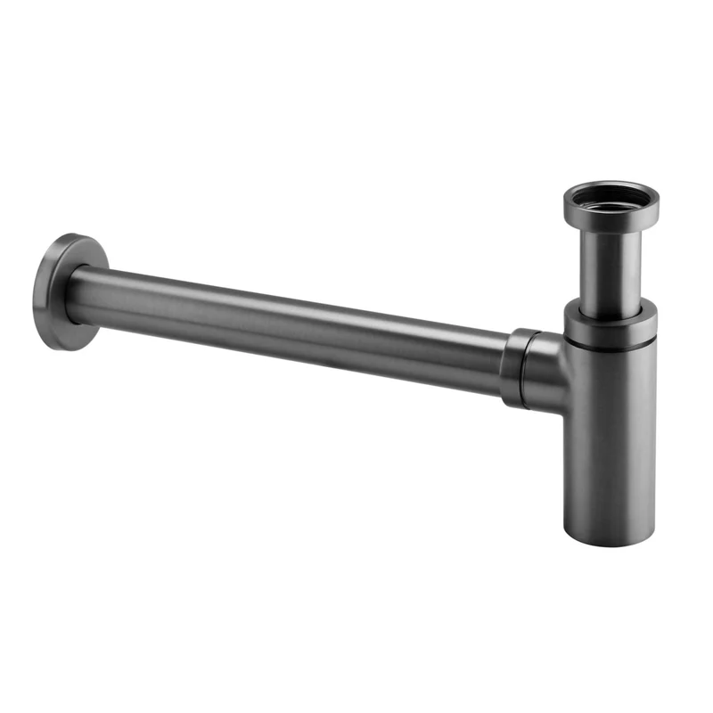Lux Round Basin Bottle Trap - Gunmetal Grey