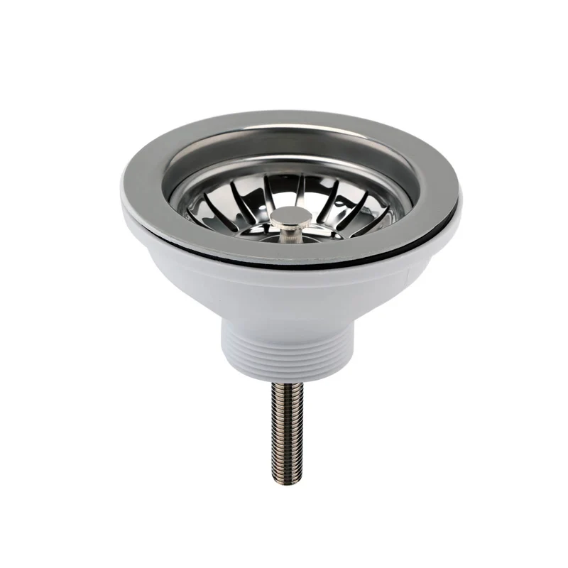 Nuie Strainer with Pull Out Basket - Brushed Nickel