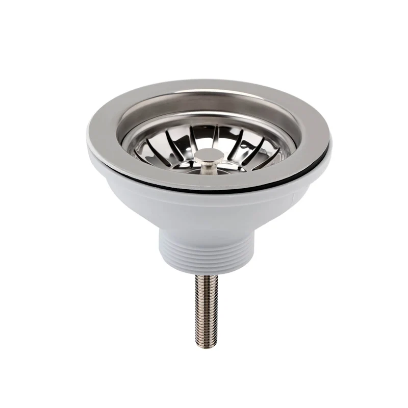 Nuie Strainer with Pull Out Basket - Chrome