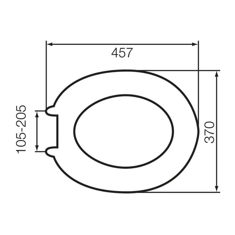 Arley Willow Wood Effect Standard Toilet Seat - Silver