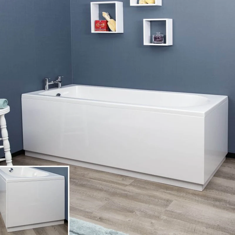 Halite 1800mm Front Bath Panel White Gloss
