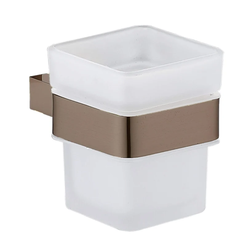 Como Toothbrush Tumbler and Holder - Brushed Bronze